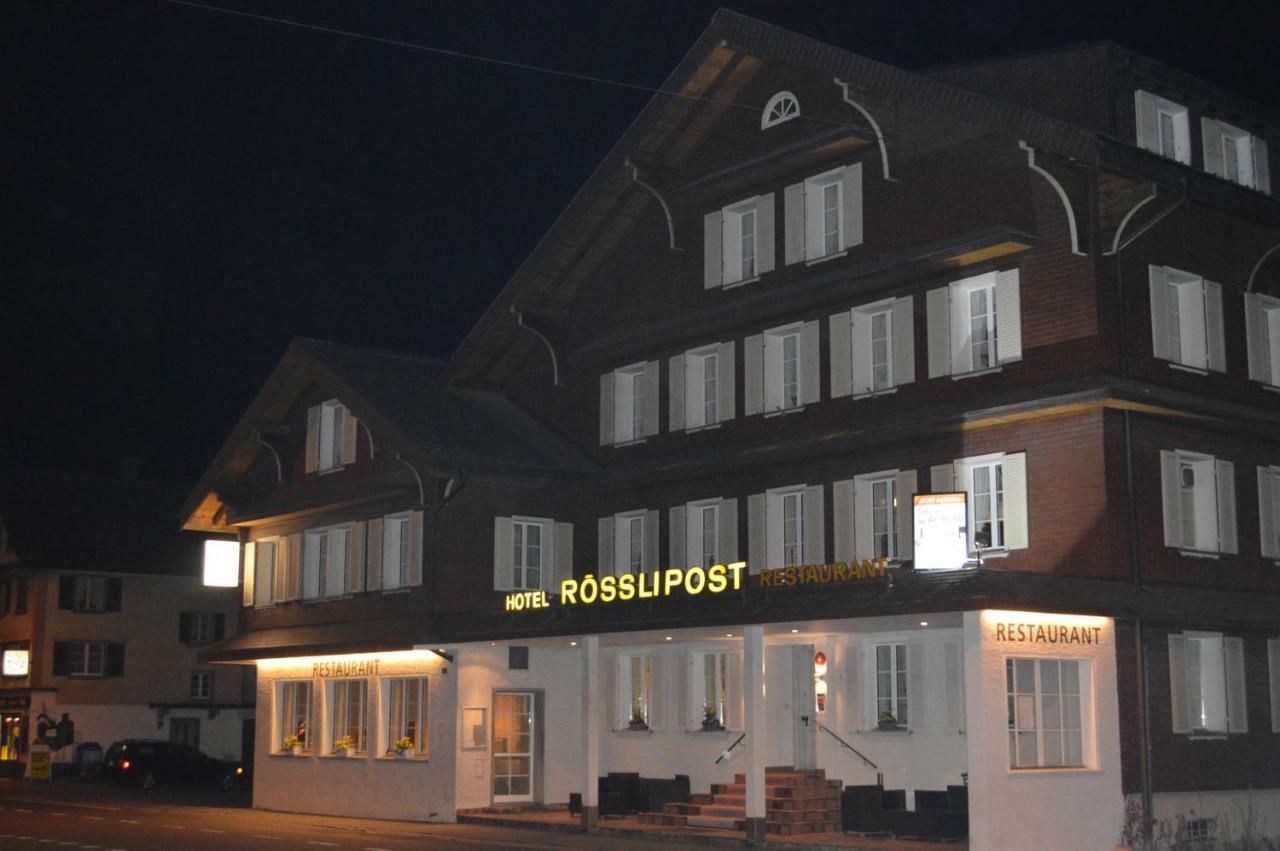 Hotel Garni Rosslipost Unteriberg Exterior foto